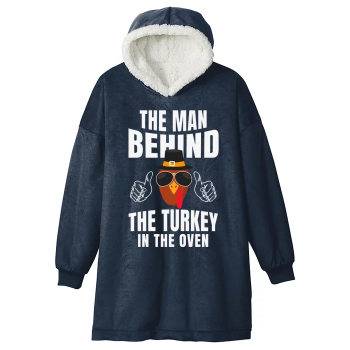 Thanksgiving Turkey In The Oven Talk Turkey To Me Gift Hooded Wearable Blanket