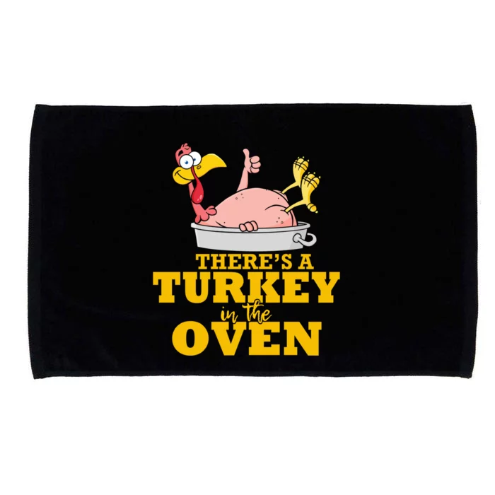 Thanksgiving Turkey In The Oven Thanksgiving Family Meaningful Gift Microfiber Hand Towel