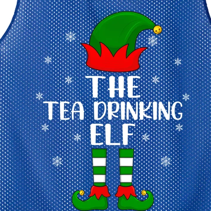 The Tea Ing Elf Christmas Party Matching Family Xmas Gift Mesh Reversible Basketball Jersey Tank