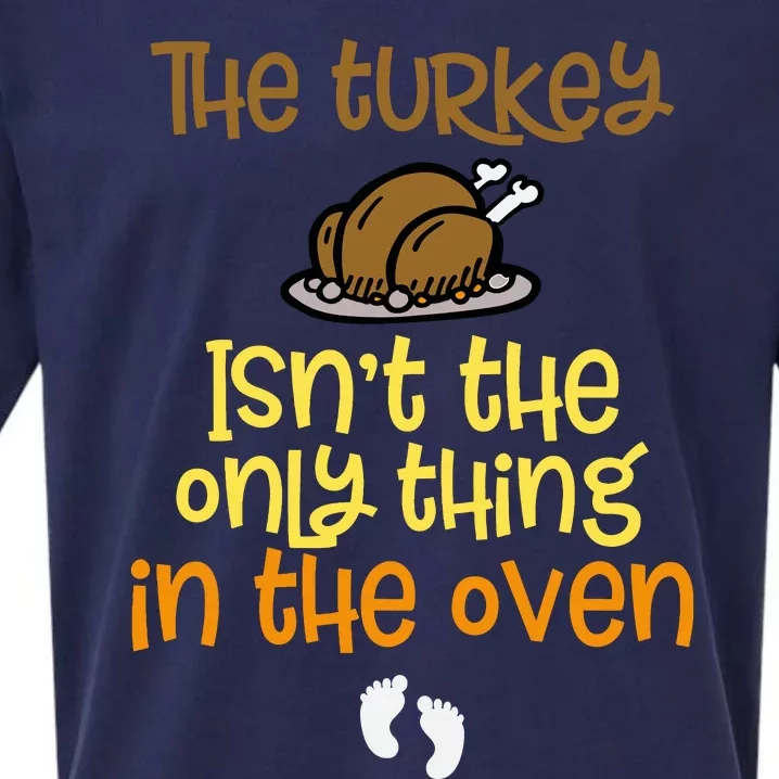 The Turkey IsnT The Only Thing In The Oven Baby On The Way! Sueded Cloud Jersey T-Shirt