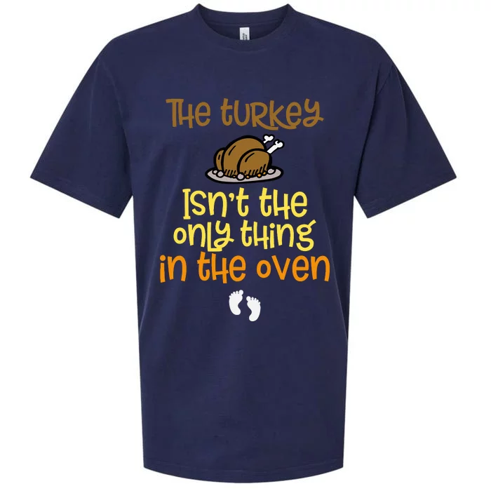 The Turkey IsnT The Only Thing In The Oven Baby On The Way! Sueded Cloud Jersey T-Shirt