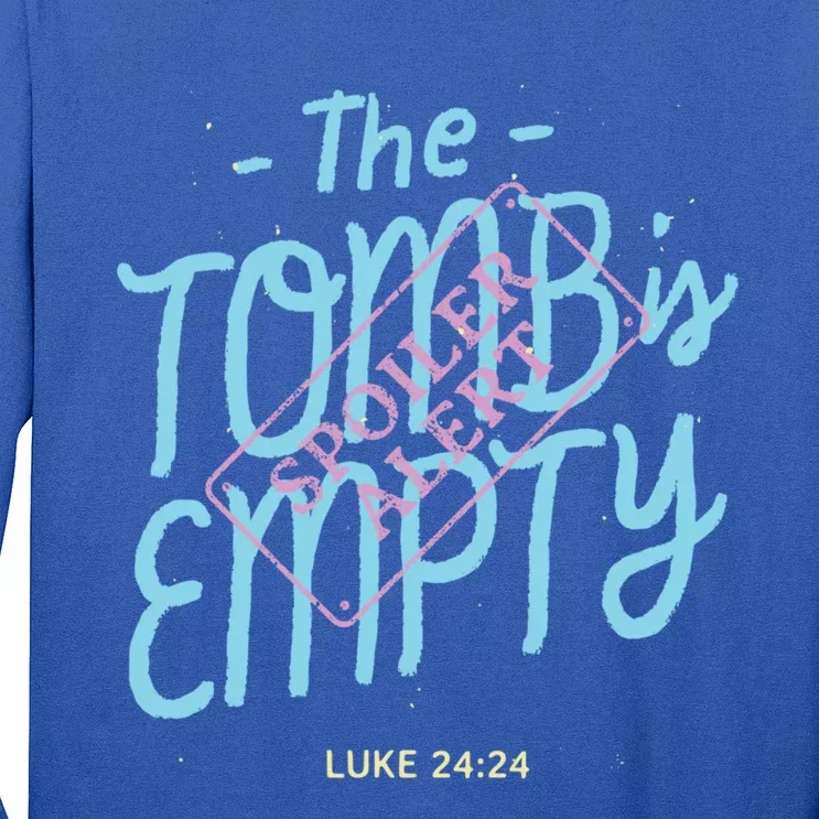 The Tomb Is Empty Great Gift Spoiler Alert Great Gift Christian Faith Gift Long Sleeve Shirt