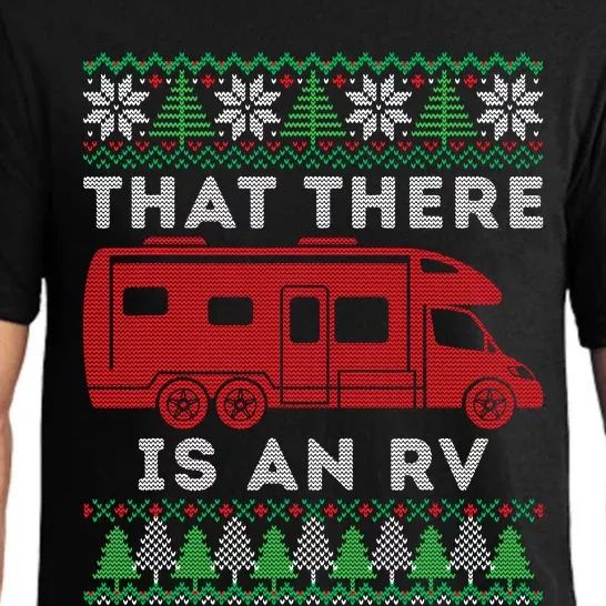 That There Is An Rv Ugly Christmas Camping Holiday Camper Pajama Set