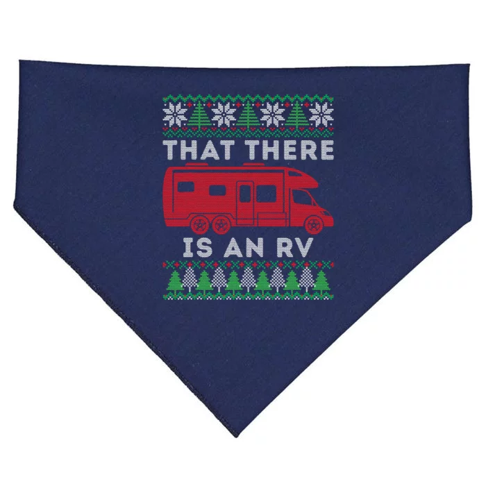 That There Is An Rv Ugly Christmas Camping Holiday Camper USA-Made Doggie Bandana