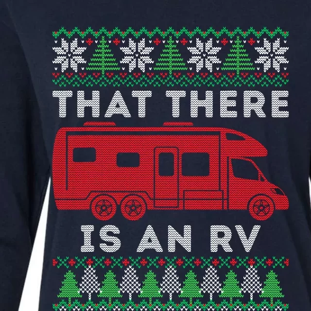 That There Is An Rv Ugly Christmas Camping Holiday Camper Womens Cotton Relaxed Long Sleeve T-Shirt