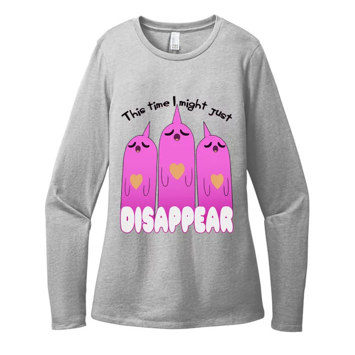 This Time I Might Just Disappear Womens CVC Long Sleeve Shirt