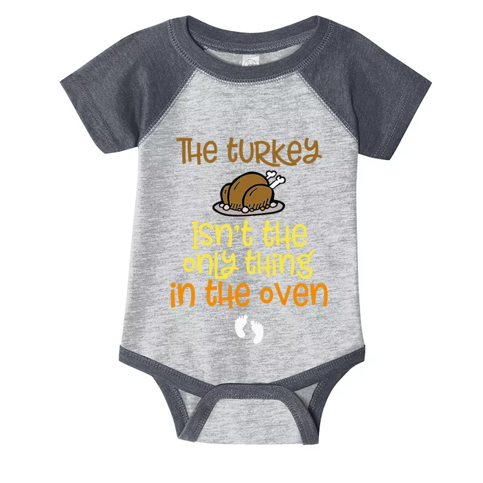 The Turkey Isn't the Only Thing in the Oven Baby on the Way! Infant Baby Jersey Bodysuit