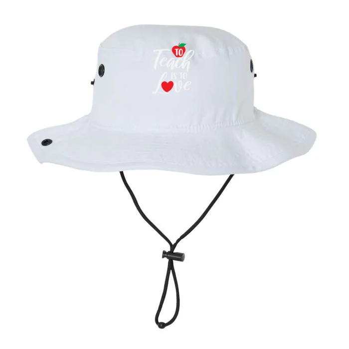 To Teach Is To Love February 14th Teacher Appreciation Gift Legacy Cool Fit Booney Bucket Hat