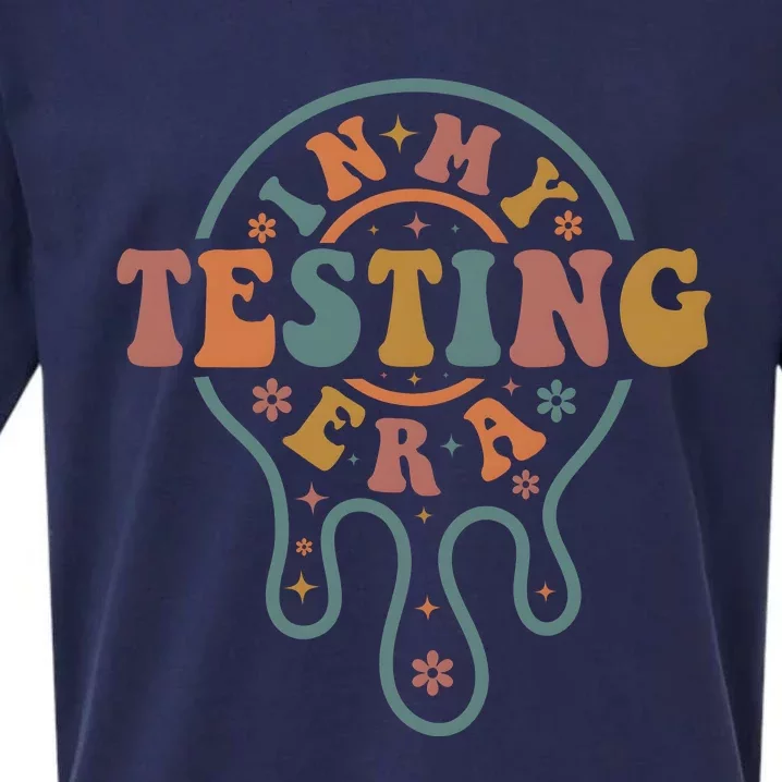 Teacher Testing In My Testing Era Sueded Cloud Jersey T-Shirt