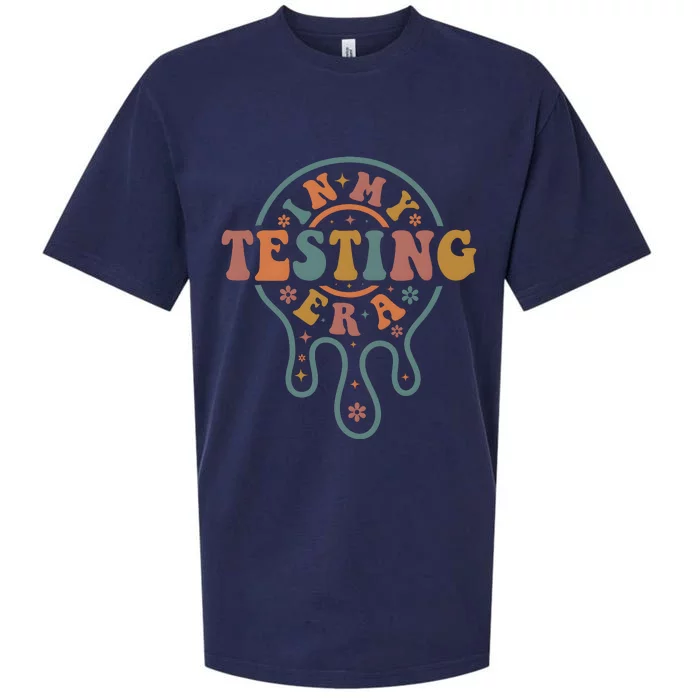 Teacher Testing In My Testing Era Sueded Cloud Jersey T-Shirt