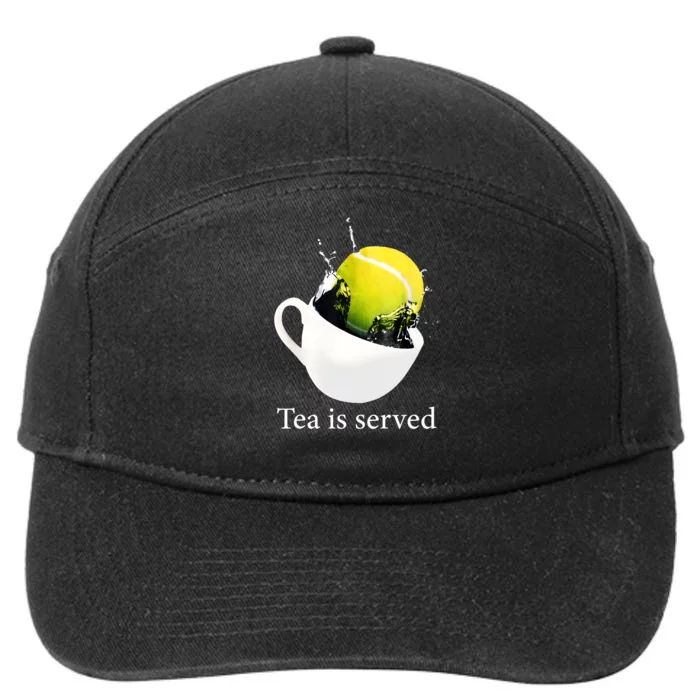 Tennis Tea Is Served 7-Panel Snapback Hat