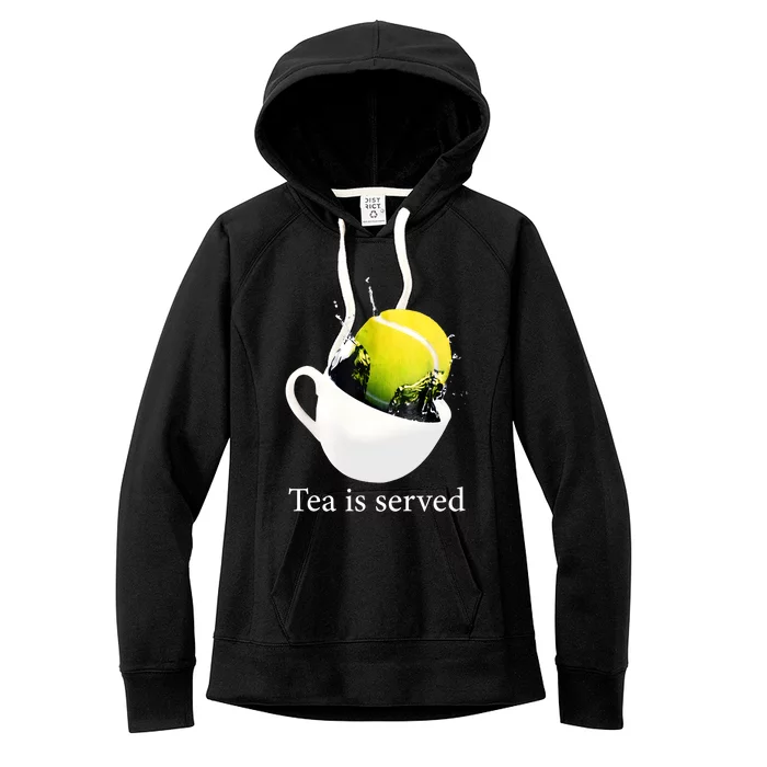 Tennis Tea Is Served Women's Fleece Hoodie