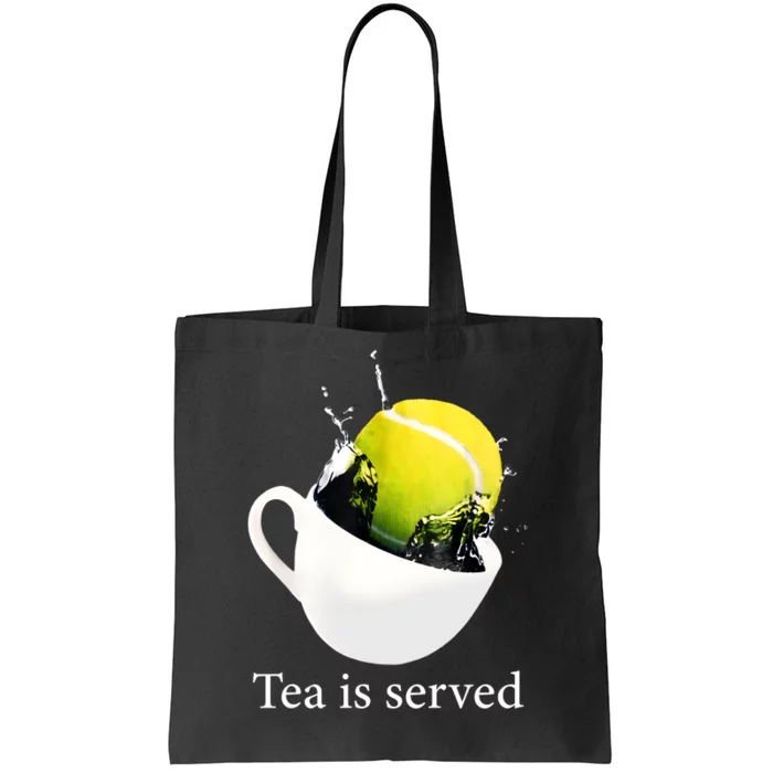 Tennis Tea Is Served Tote Bag