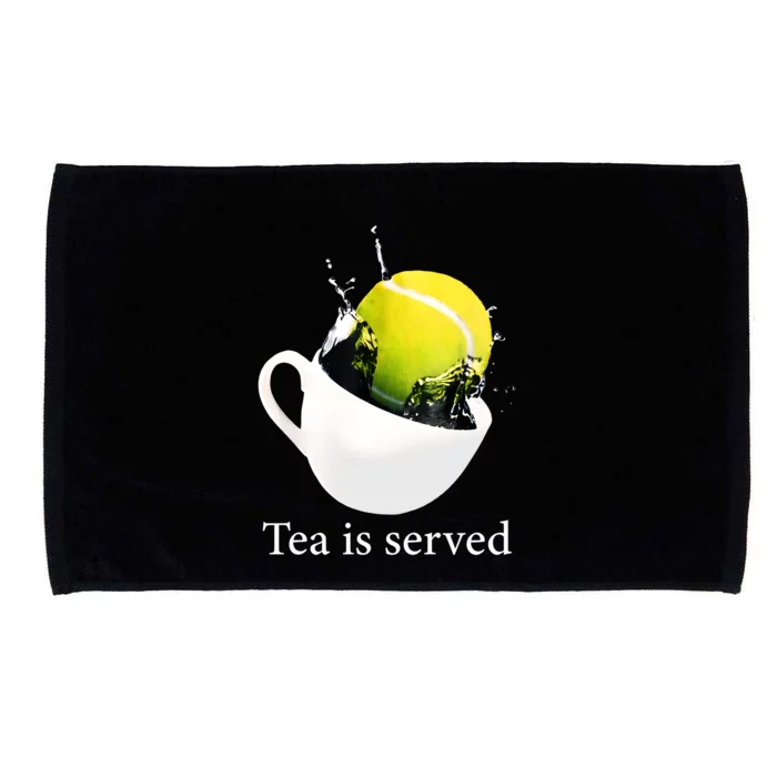 Tennis Tea Is Served Microfiber Hand Towel