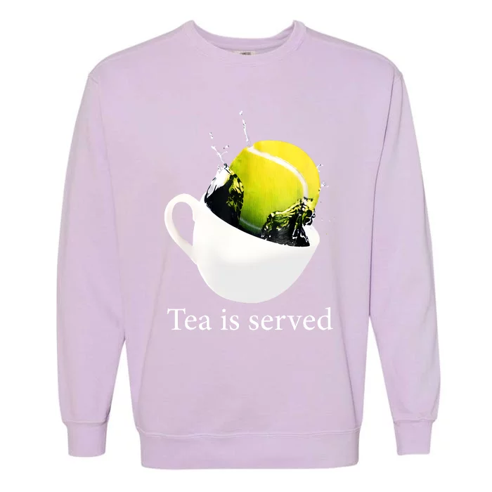 Tennis Tea Is Served Garment-Dyed Sweatshirt