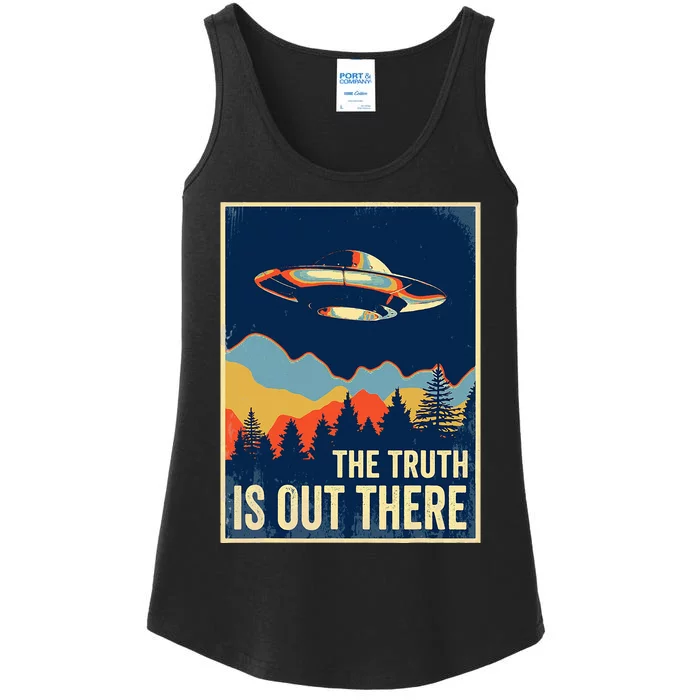 The Truth Is Out There Area 51 Alien Ufo Ladies Essential Tank