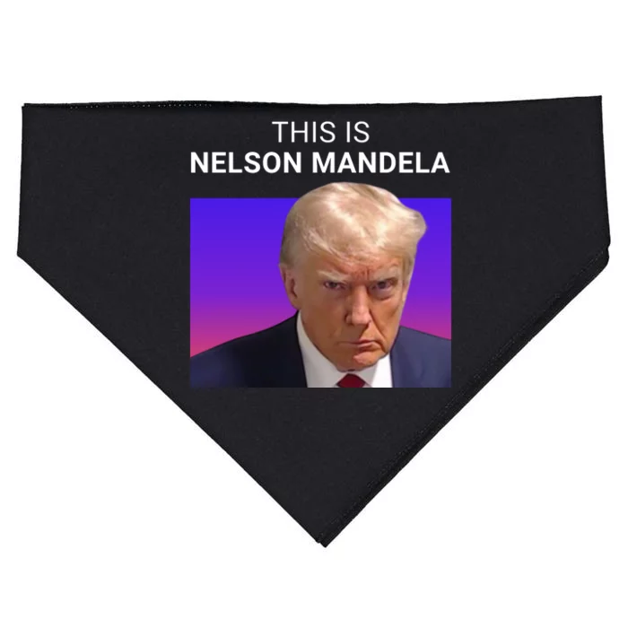 Trump This Is Nelson Mandela USA-Made Doggie Bandana