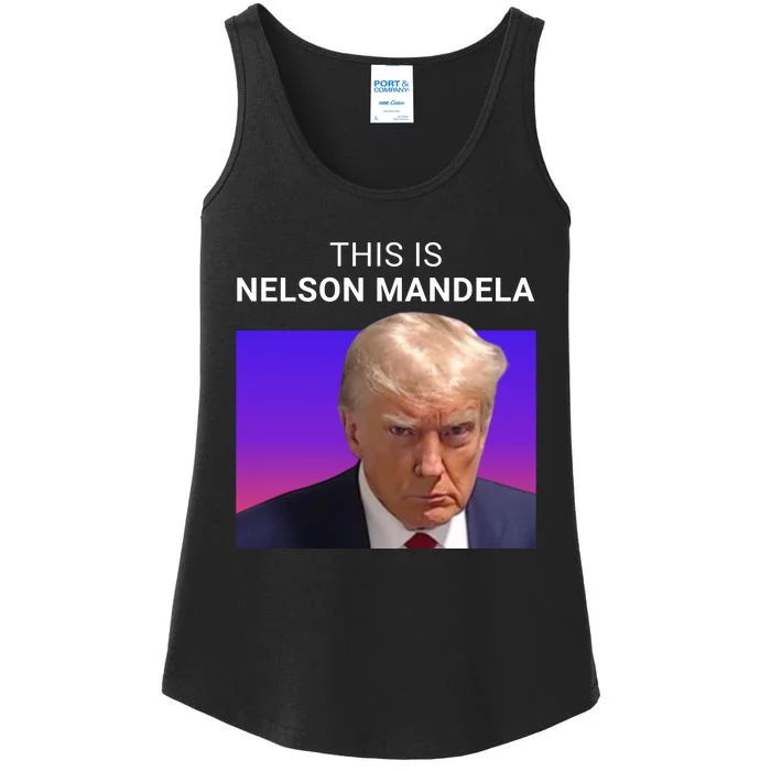 Trump This Is Nelson Mandela Ladies Essential Tank