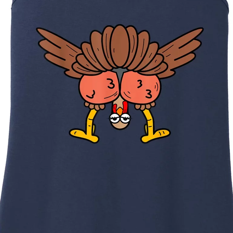 Thanksgiving Turkey It AinT Gonna Stuff Itself Ladies Essential Tank