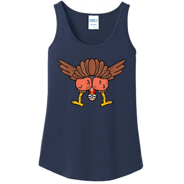 Thanksgiving Turkey It AinT Gonna Stuff Itself Ladies Essential Tank