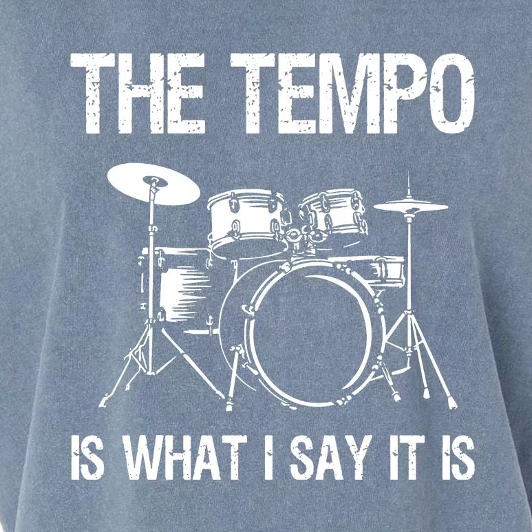 The Tempo Is What I Say It Is Garment-Dyed Women's Muscle Tee