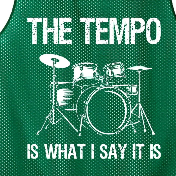 The Tempo Is What I Say It Is Mesh Reversible Basketball Jersey Tank