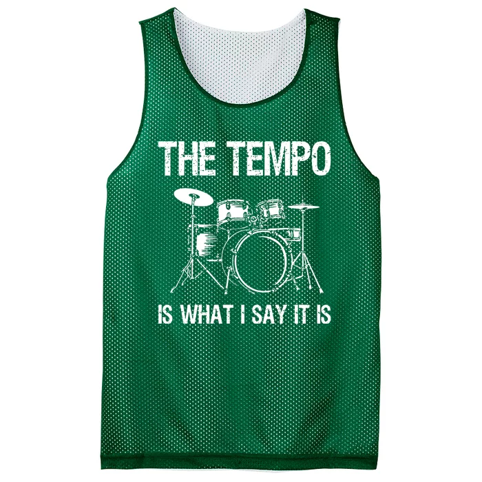 The Tempo Is What I Say It Is Mesh Reversible Basketball Jersey Tank