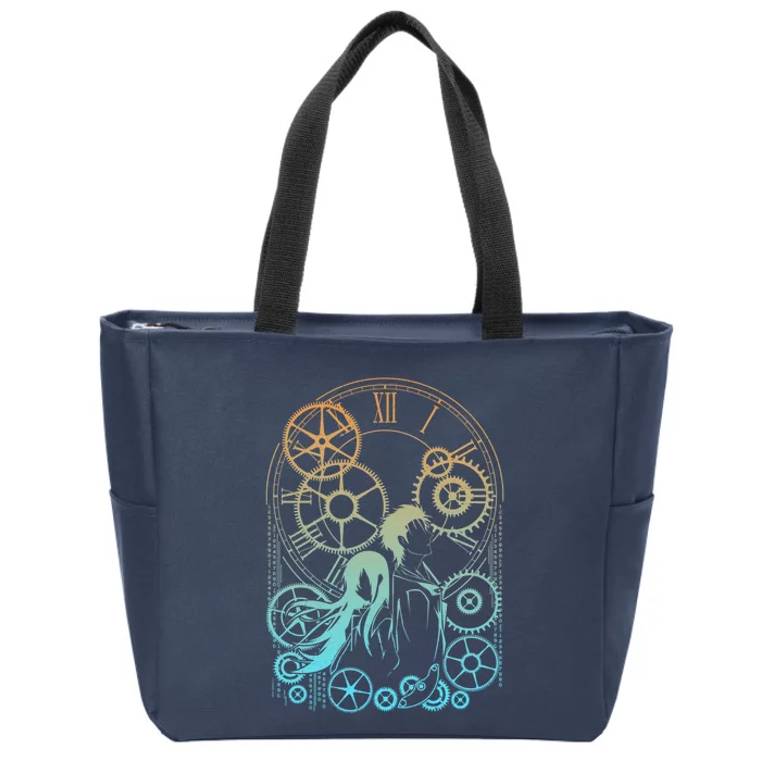 Time Zip Tote Bag