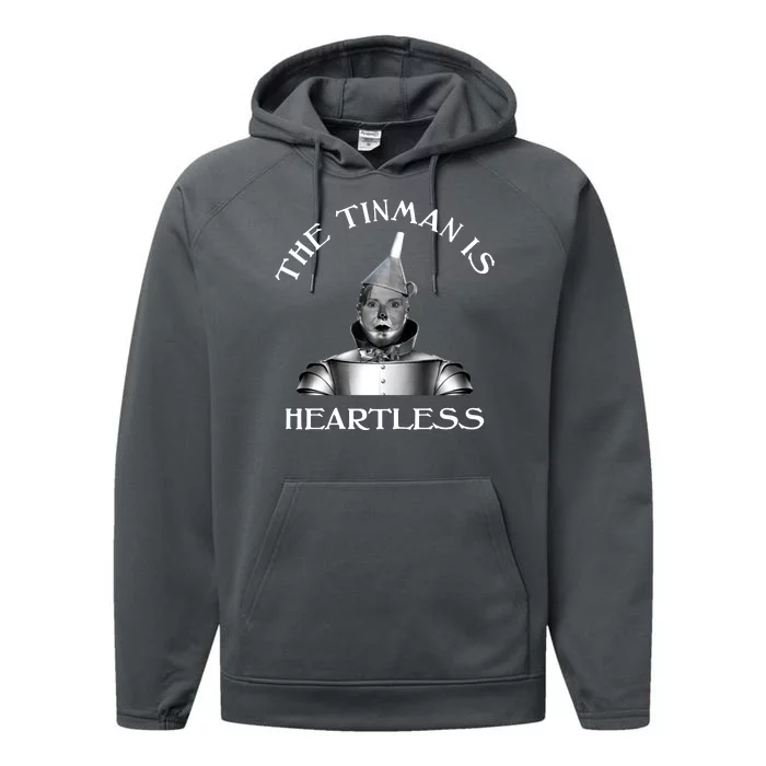 The Tinman Is Heartless Nancy Pelosi Performance Fleece Hoodie