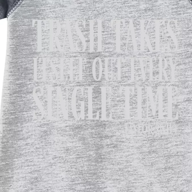 Trash Takes Itself Out Every Single Time Reputation Infant Baby Jersey Bodysuit