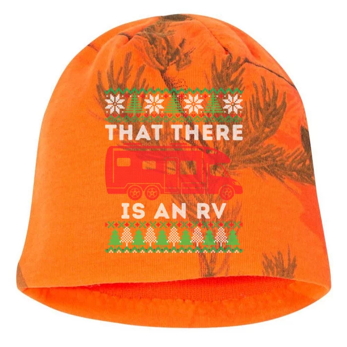 That There Is An Rv Ugly Christmas Camping Holiday Camper Cute Gift Kati - Camo Knit Beanie