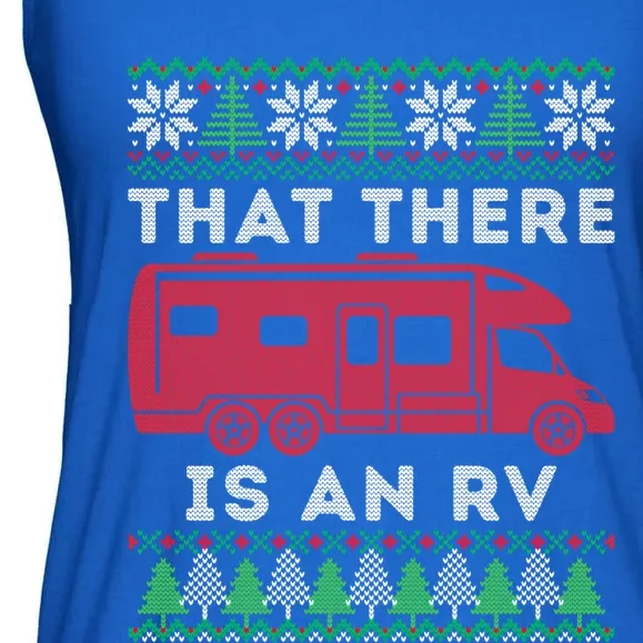 That There Is An Rv Ugly Christmas Camping Holiday Camper Cute Gift Ladies Essential Flowy Tank