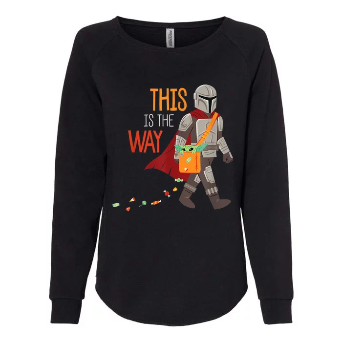 The This Is The Way Halloween Womens California Wash Sweatshirt