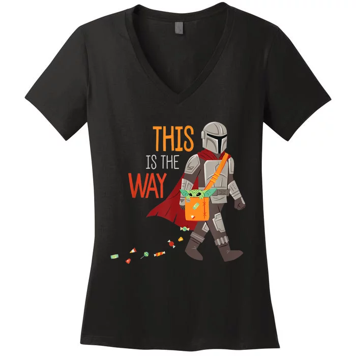 The This Is The Way Halloween Women's V-Neck T-Shirt