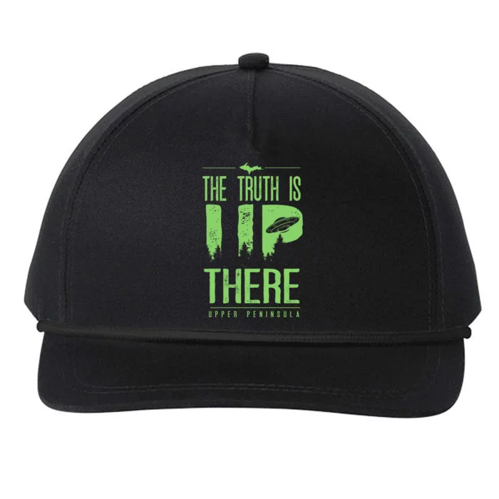 The Truth Is Up There Upper Peninsula Ufo Snapback Five-Panel Rope Hat