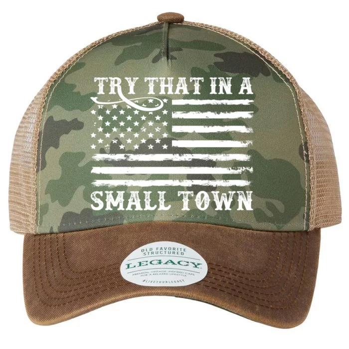 Try That In My Small Town Legacy Tie Dye Trucker Hat