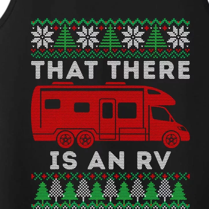 That There Is An Rv Ugly Christmas Camping Holiday Camper Performance Tank