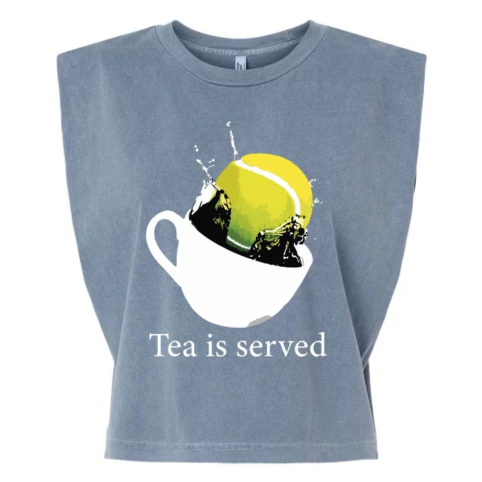 Tennis Tea Is Served Garment-Dyed Women's Muscle Tee