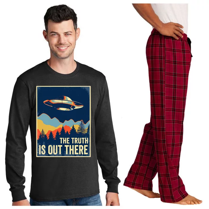 The Truth Is Out There Area 51 Alien UFO Long Sleeve Pajama Set