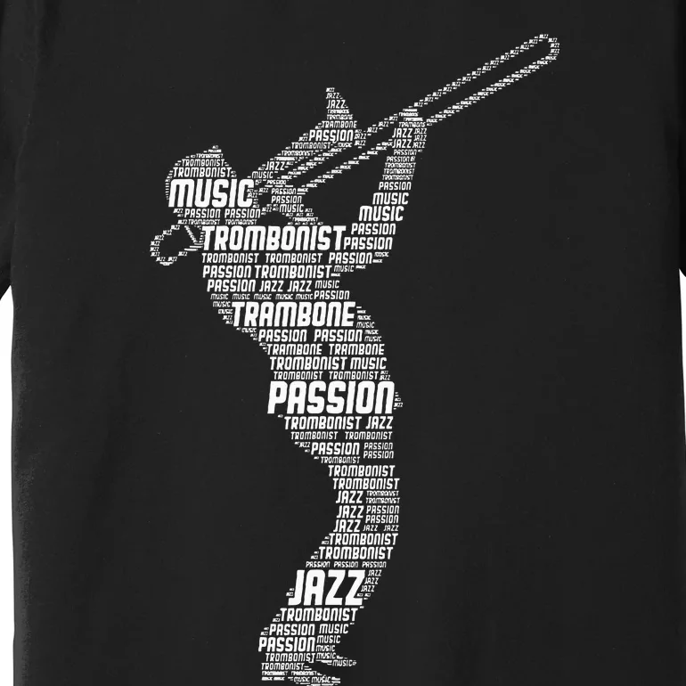 Trombone Trombonist Jazz Musician Premium T-Shirt