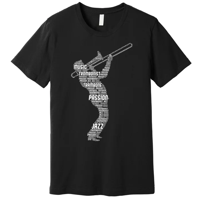 Trombone Trombonist Jazz Musician Premium T-Shirt