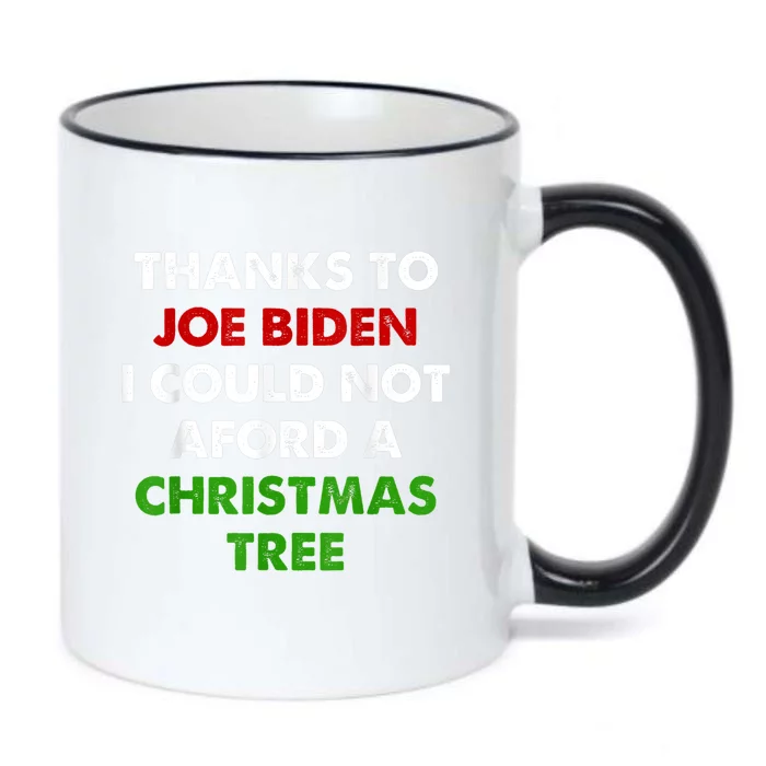 Thanks To Joe Biden I Could Not Aford A Christmas Tree Black Color Changing Mug