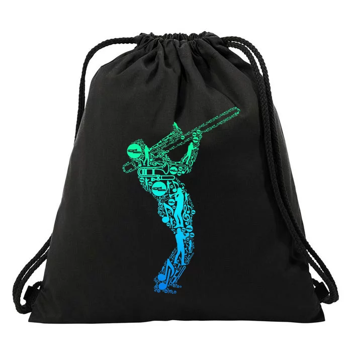 Trombone Trombonist Jazz Musician Drawstring Bag