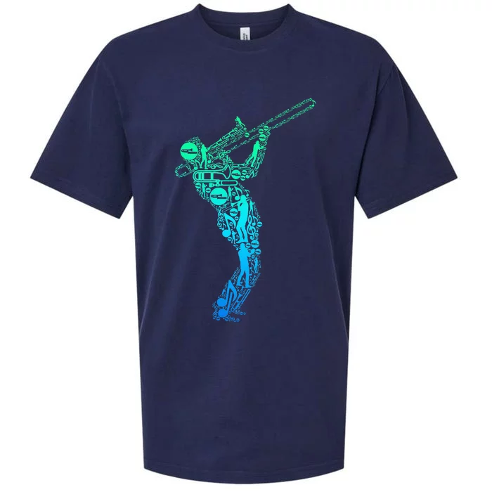 Trombone Trombonist Jazz Musician Sueded Cloud Jersey T-Shirt