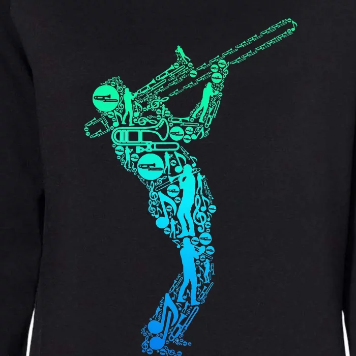 Trombone Trombonist Jazz Musician Womens California Wash Sweatshirt