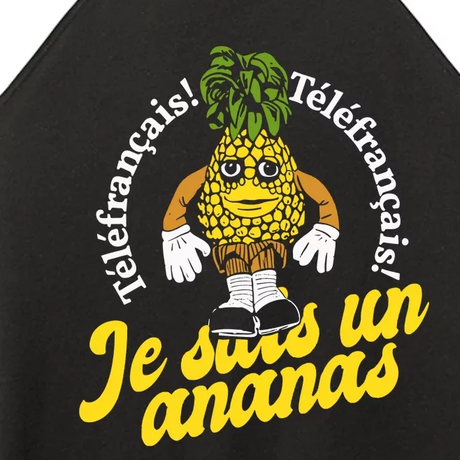 Tvo Telefrancais Je Suis Ananas Women’s Perfect Tri Rocker Tank