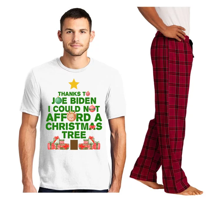 Thanks To Joe Biden I Could Not Afford A Christmas Tree Funny Pajama Set