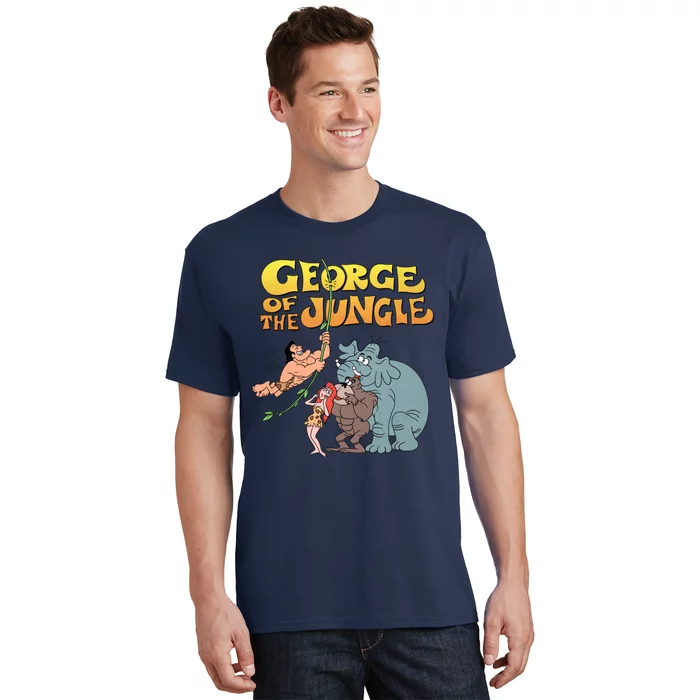 Tribute To Jay Ward George Of The Jungle Characters T-Shirt