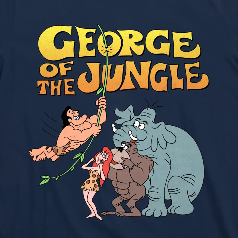 Tribute To Jay Ward George Of The Jungle Characters T-Shirt