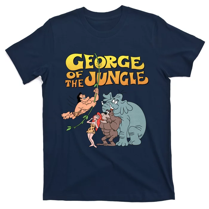 Tribute To Jay Ward George Of The Jungle Characters T-Shirt